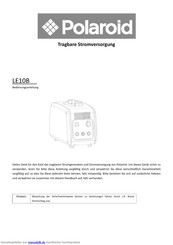 Polaroid LE10B-P1 Bedienungsanleitung
