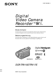 Sony Handycam DCR-TRV15E Bedienungsanleitung