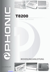 Phonic T8200 Tube Optimizer Bedienungsanleitung