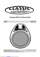 Classic Cantabile Session DD-6 E-Drum Pad Handbuch
