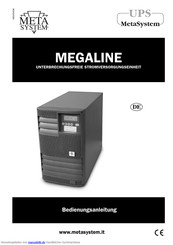 metasystem MEGALINE 8750/2 Bedienungsanleitung
