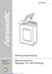 Hanseatic TOP 1300 C Gebrauchsanleitung
