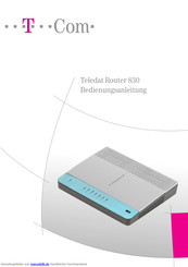 T-Mobile Teledat Router 830 Bedienungsanleitung