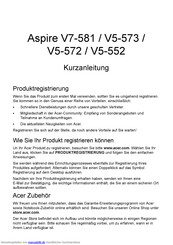 Aspire V7-581 Kurzanleitung