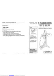 Weider Sparring system WEEVSY29530 Bedienungsanleitung