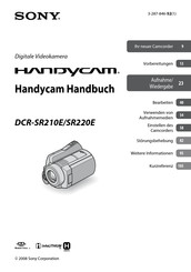 Sony Handycam DCR-SR210E Handbuch
