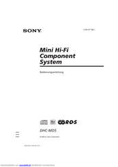 Sony DHC-MD5 Bedienungsanleitung