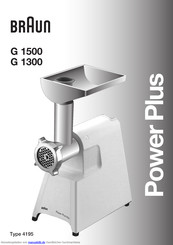 Braun G 1500 Gebrauchsanweisung