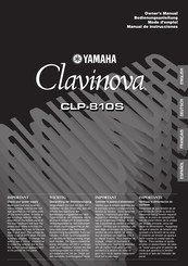 Yamaha CLP-810S Bedienungsanleitung