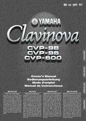 Yamaha CVP-600 Bedienungsanleitung