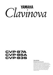 Yamaha CVP-85A Bedienungsanleitung