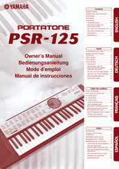 Yamaha PSR-125 Bedienungsanleitung