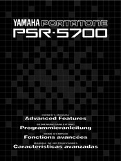Yamaha PSR-5700 Bedienungsanleitung