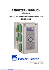 Basler Electric DECS-250 Benutzerhandbuch