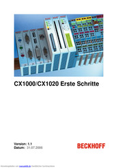 BECKHOFF CX1000 Kurzanleitung