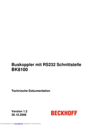 BECKHOFF BK8100 Technischer Handbuch