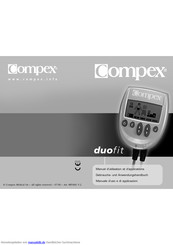 Compex duofit Anwenderhandbuch