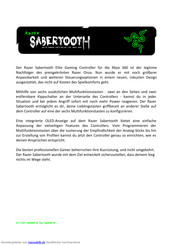 Razer Razer Sabertooth Handbuch