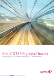 Xerox D136 Bedienungsanleitung