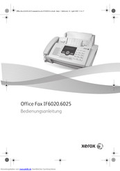 Xerox IF6020.6025 Bedienungsanleitung