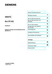 Siemens SIMATIC Box PC 620 Handbuch