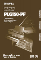 Yamaha PLG150-PF Bedienungsanleitung