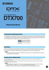 Yamaha DTX700 Referenzhandbuch