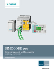 Siemens SIRIUS SIMOCODE pro PROFINET System Administration Handbuch