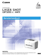 Canon LBP3200 Benutzerhandbuch