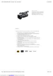 Sony HDR-FX1000E Technischer Handbuch