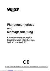Wolf TGB-40 Montageanleitung