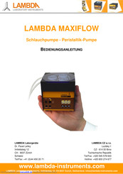 Lambda MAXIFLOW Bedienungsanleitung
