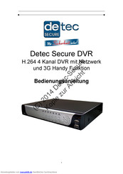 Detec DVR-C-04-II Bedienungsanleitung