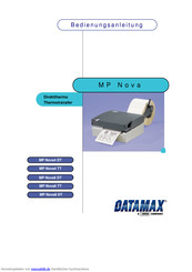 Datamax MP Nova4 DT Bedienungsanleitung