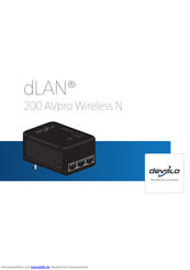 Devolo dLAN 200 AVpro Wireless N Handbuch