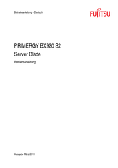 Fujitsu PRIMERGY BX920 S2 Betriebsanleitung