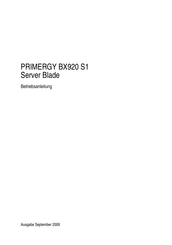 Fujitsu PRIMERGY BX920 S1 Betriebsanleitung