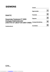 Siemens 6ES7134-4JB51-0AB0 Handbuch