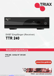 Triax TTR 240 Bedienungsanleitung