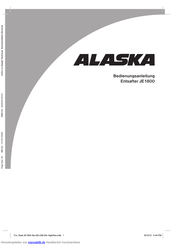 ALASKA JE 1800 Bedienungsanleitung