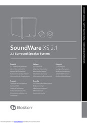 Boston Acoustics SoundWare XS 2.1 Bedienungsanleitung