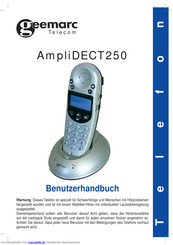 Geemarc AmpliDECT250 Benutzerhandbuch