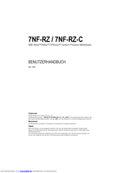 Gigabyte 7NF-RZ Benutzerhandbuch