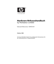 Hp xw4000 Referenzhandbuch