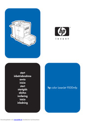 Hp Color LaserJet 9500MFP Betriebsanleitung