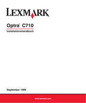 lexmark optra c710 Installationshandbuch