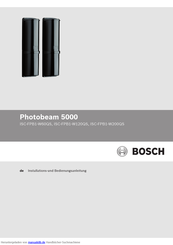 bosch Photobeam 5000 Bedienungs Und Installationsanleitung Handbuch