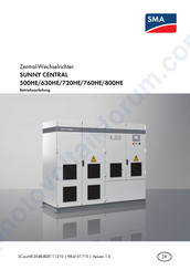 SMA Sunny Central SC 720HE-20 Betriebsanleitung