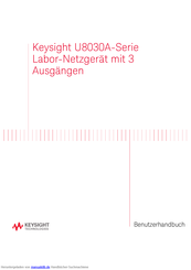 Keysight U8030A Series Benutzerhandbuch