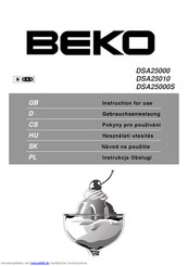 Beko DSA25000S Gebrauchsanweisung